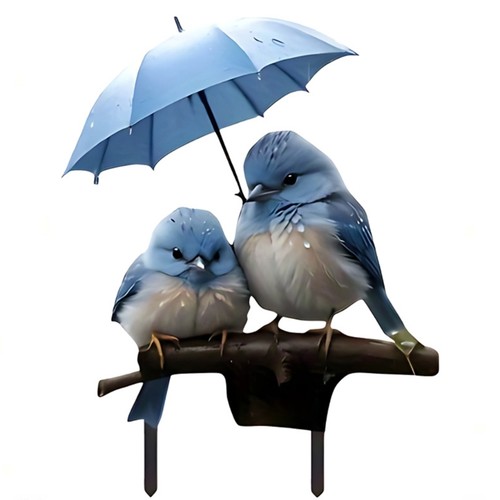 Decorative blue bird garden - bird,