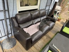 Leather Sofa, Storage Unit, Bed Frame And Mattress For Sale