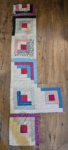 Antique log cabin quilt - quilt, blocks