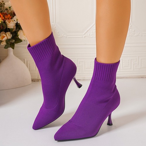 Womens sock ankle boots - sock,
