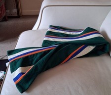 Vintage College Scarf.  All Wool, Long.