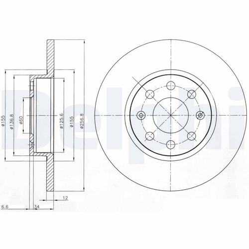 Front brake disc delphi - x2,