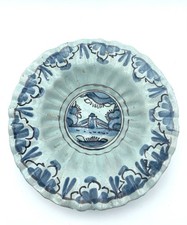 C1670 English Delft Lobed Dish