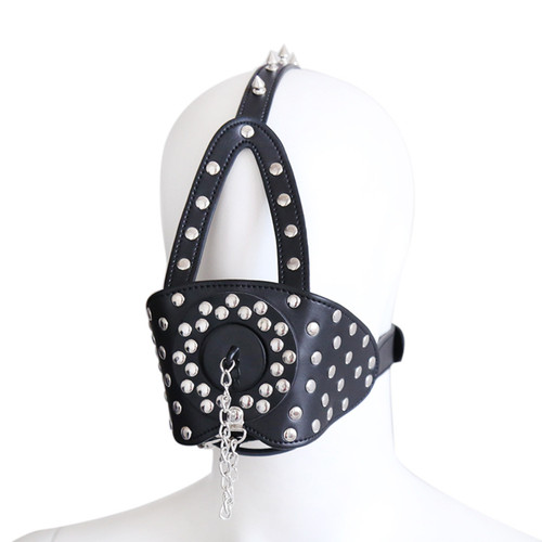 Open mouth gag with - mouth, funnel