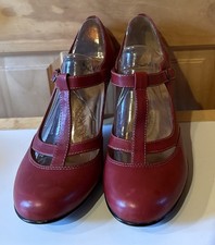 Sofft Red Leather Mary Jane