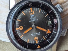 Vintage 1965 Ascot Super-Compressor Diver w/Orange Patina,Runs FOR PARTS/REPAIR