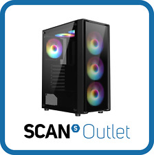 CiT Blade, Black, Mid Tower Chassis w/ Tempered Glass Window, 6x 120mm ARGB Fans