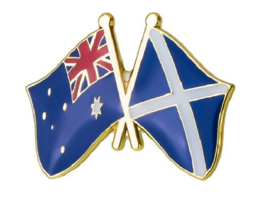 Scotland australia badge flag - scotland,