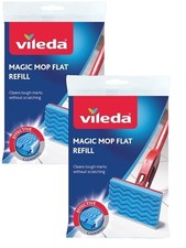 2x Vileda Magic Mop Flat