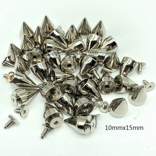 50pcs silver spots cone - silver,