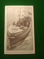 Britannia Motor Launch Britannia Peir Great Yarmouth Postcard posted 1926