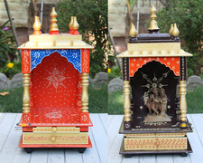 Wooden Temple 11x11x24inch