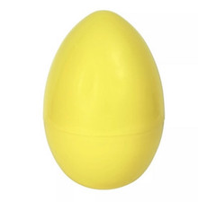 14 Inch Giant Fillable Plastic Easter Egg Yellow