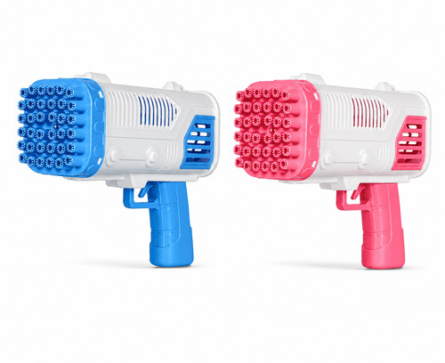 Bubble gun with light - with,