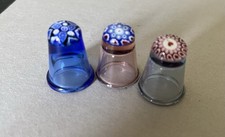Millifiori Glass Thimbles X 3