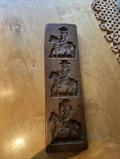 Antique Long Wooden French Biscuit Chocolate Mould Hand Carved. Vintage 40x11cm