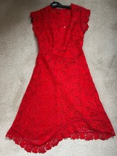 Reiss red guipure lace lucy - reiss, 'lucy'