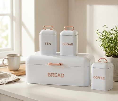 White bread bin - bin, tea