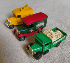 3 x Lledo/Corgi Model Vans; The Times, Walker's Crisps & Suttons Seeds No Boxes