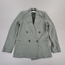 Zara Womens Blazer Khaki Green
