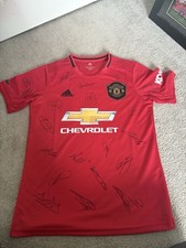 Manchester United 2019/2020 Signed Shirt Full Team (sir Alex Ferguson Too)