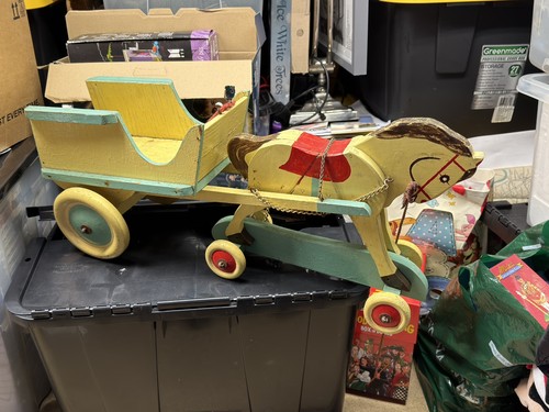 Vintage wooden toy - vintage, and