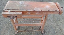 Vintage Solid Wood Work Bench