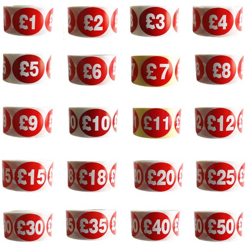 500x red sign self adhesive - sign,