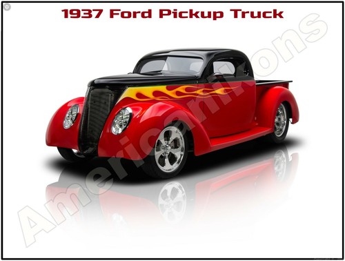 1937 ford pickup truck hot - 1937,