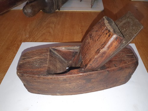 Antique blade wooden - , block