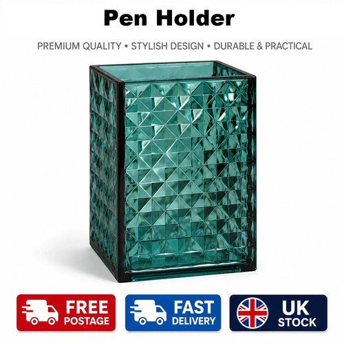 Square pen pot pencil - square,