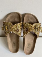 Faith gold sequin beads - sequin,