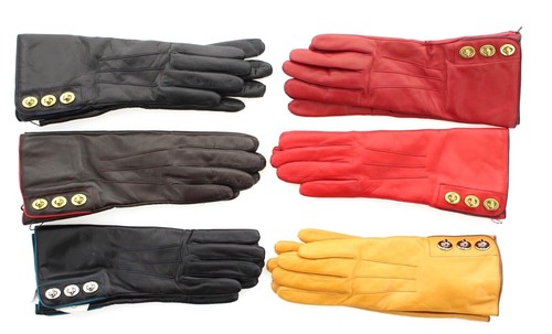 Coach women leather gloves - leather,
