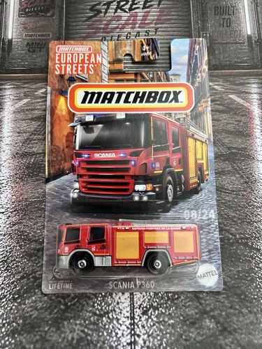 Matchbox scania p360 fire - scania,