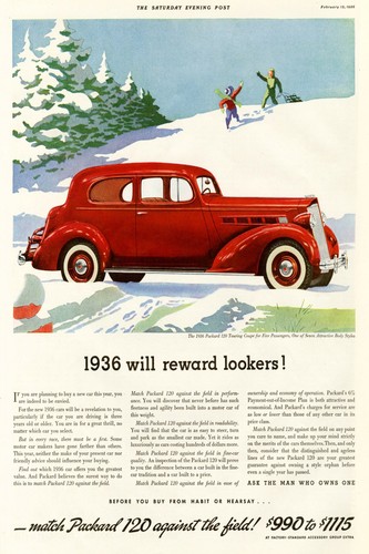 1936 packard vintage ad - 🚗,