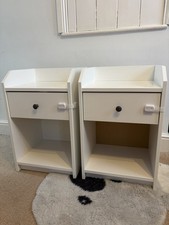 IKEA HAUGA White Bedside
