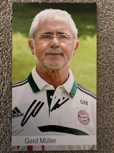 Signed photo gerd muller - signed,