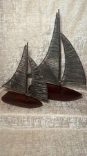 Pair Of Hand Carved Wooden &