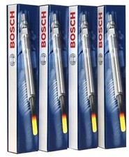 4 BOSCH GLOW PLUGS 0250202142 For Mercedes SPRINTER 208 209 313 2.1CDI 2.2CDI
