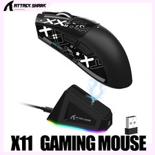 ATTACK SHARK X11 Wireless Gaming Mouse with Magnetic Charging Dock PAW3311 63g