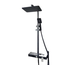 wall mounted shower Black with
