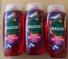 Radox Summer Shower Gel Wild Rose Scent Mineral Therapy 3 x 225ml
