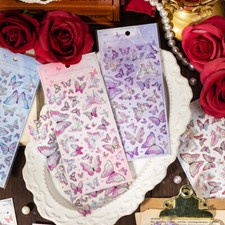 Butterfly Holographic Epoxy Stickers Journaling Phone Case Decoration Resin Art