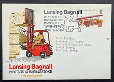24 April 1974 Fire Service FDC with Lansing Bagnall Handstamp