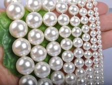 White Shell Pearl Round Loose