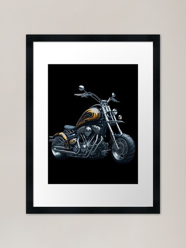 Orange custom chopper - orange,