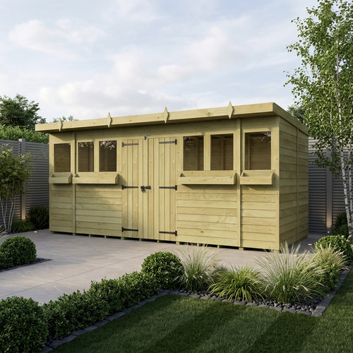 Pent summer shed uk - 8,