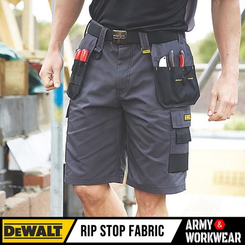 Dewalt mens work shorts grey - dewalt,