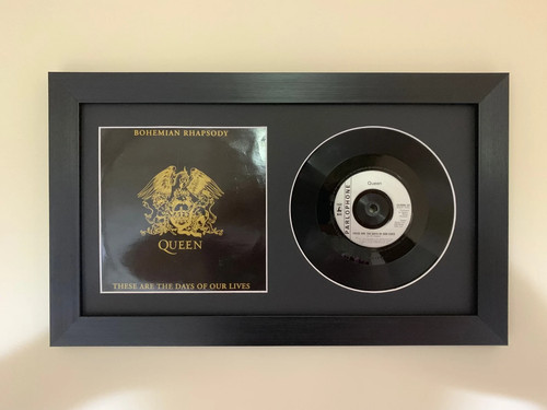 Vinyl record frame with - record,