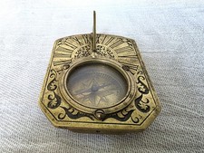 Antique / Vintage Brass Butterfield dial,  Compass / Sundail
